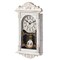 Quickway Imports Vintage Grandfather Wood- Looking Plastic Pendulum Wall Clock for Living, Kitchen, or Dining, White QI004145.WT - alternate 3